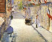 Edouard Manet Rue Mosnier with Flags china oil painting reproduction